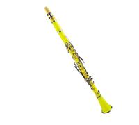 Clarinet Musical Yellow Woodwind Instrument Set ABS Nickel-plated Cupronickel 17-key Resin-mounted Bb Clarinet