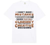 Clarinet Player Make Spontaneous Creative Decisions Clarinet Comfort Colors Adult Heavyweight T-Shirt