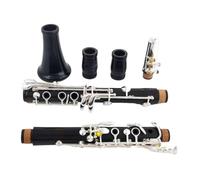 Clarinet Professional Ebony A Tune 17 Key Silver Plated Copper Clarinet