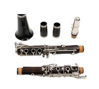 clarinet Professional Ebony Clarinet Bb 17 Keys The keys are nickel-plated
