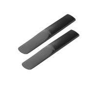 Clarinet Reeds, Bb Size, Strength 2.5, 2-Pack, ABS Plastic Traditional Style