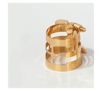 clarinet Repair Parts Replacement Accessory B Flat Clarinet Black Pipe Mouthpiece Reed Clip Clamp Universal Musical Instrument Accessories(Gold 1)