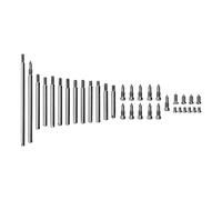 Clarinet Repair Parts Screw Roller Replacement Kit, Stainless Steel Clarinet Screws and Rollers, Woodwind Instrument Accessories for DIY Repair, Includes 13 Rollers and 21