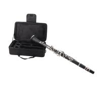 Clarinet Set 17 Key Clarinet Clarinet Set,Clarinet Set 17 Key Wood Bb Beginner Clarinet with Cleaning Cloth Reed Screwdriver Box Musical Instrument Compression (Black)