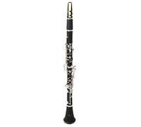 Clarinet Set, 17 Keys Clarinet Professional Bakelite Tube Bb with Plating Button Set for Student School Band Beginner (Black