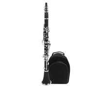 Clarinet Single Clarinet Instrument Ebony Bakelite Professional Grade Beginner Exam Playing B Flat(Hard bakelite)