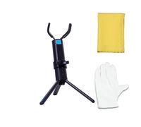 Clarinet Stand Folding Portable Clarinet Bracket Clarinet Holder Stand Woodwind Instruments Stands Hanger (Color : Alto bk)