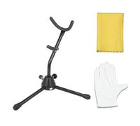 Clarinet Stand Folding Portable Clarinet Bracket Clarinet Holder Stand Woodwind Instruments Stands Hanger (Color : Alto stand bk)