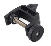 Clarinet Table Side Bracket, Desktop Support with Adjustable Scalable Clamp, Anti - Slip Rubber Coated W17 Stand for Clarinet Accessories, Durable ABS+Metal Construction for Secure