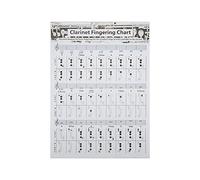 Clarinet Training Chart - Durable Coated Paper Quick Reference Guide for Beginners Portable and Clear Instruction for Practice and Study (type 2)