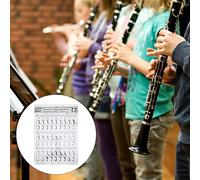 Clarinet Training Clarinet Fingering Chart Clarionet Chords Poster Training Chart Musical Instrument Accessories for Beginners(1)