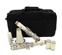 Clarinet White Bb Clarinet 17 Key Body Complete Set