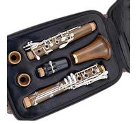 Clarinets Musical Instrument Student Beginner Playing The ClarinetWood Professional Clarinet Bb Silver Plated Keys (Color : 02)