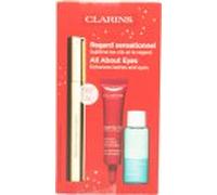 Clarins All About Eyes Gift Set 8ml Supra Volume Mascara, 10ml Instant Eye Make-Up Remover & 7ml Total Eye Lift