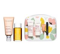Clarins Beautiful Beginnings Gift Set 175ml Stretch Mark Expert + 100ml Tonic Treatment Oil + 30ml Exfoliating Body Scrub + 15ml Beauty Flash Balm
