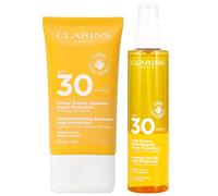 Clarins - Bundles Duo: Youth-Protecting Sunscreen SPF30 50ml and Glowing Sun Oil SPF30 150ml for Women