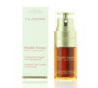 Clarins Double Serum Complete Age Control Concentrate 30ml - Dual-Phase Plant-Powered Anti-Aging Serum for Firming & Smoothing