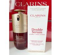 Clarins Double Serum(Hydric+Lipidic System) Age-Defying Concentrate,30ml.GENUINE