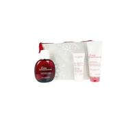 Clarins Eau Dynamisante 4-Piece Gift Set: EDT 100 ml, Exfoliating Cream 30 ml, Body Milk 100 ml + Toilet Bag
