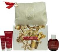 Clarins Eau Dynamisante Gift Set 100ml Eau Dynamisante Fragrance + 100ml Energising Melting Body Lotion + 30ml Energising Fresh Shower Gel + Toiletry Bag