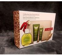 Clarins Eau Extraordinaire Gift Set 100ml Eau Extraordinaire + 100ml Revitalizing Silky Body Cream + 30ml Revitalizing Shower Milk + Bag