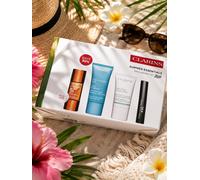 Clarins Hydra Essential Set Wonder Vol Mascara Golden Glow Drops Cryo Flash Mask