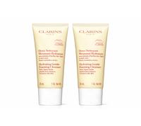 Clarins Hydrating Gentle Foaming Cleanser 30ml x2 Normal to Dry Skin NEW