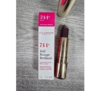 Clarins Joli Rouge Brillant Perfect Shine Lipstick | 744s Plum NIB