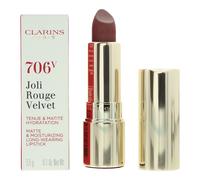Clarins Joli Rouge Velvet Matte & Moisturising Lipstick 706v Fig