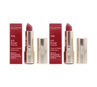 Clarins Joli Rouge Velvet Matte & Moisturizing Lipstick 754V Deep Red 3.5g X 2