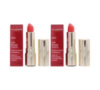 Clarins Joli Rouge Velvet Matte & Moisturizing Lipstick 761V Spicy Chili X 2