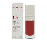 Clarins Lip Comfort Oil 08 Strawberry Sweetbriar Rose Oil Red Lip Balm