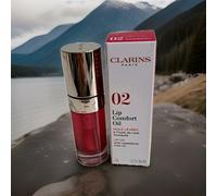 Clarins Lip Comfort Oil 7ml Shade 02 Raspberry New & Boxed