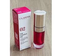Clarins Lip Comfort Oil Shade 02 Raspberry New & Boxed 7ml Full Size Fresh Stock