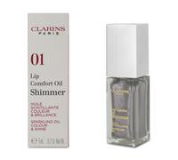 Clarins Lip Comfort Oil Shimmer 01 Sequin Flares Bold Sparkling Nourishing Lips