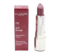 Clarins Lipstick Joli Rouge 732 Grenadine Hydrating Satin Red Lip Stick - NEW