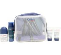 Clarins Men Gift Set: Super Moisture Gel 50ml + Deodorant Roll On 50ml + Shampoo and Shower Gel 30ml + Active Face Wash 30ml + Eye Serum 3ml