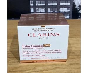 Clarins Paris Extra Firming Collagen Technology Night Cream All Skin Type - 50ml