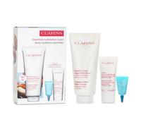 Clarins Perfect Hydration Body Gift Set 200ml Super Hydrating Body Balm, 30ml Youthful Hand Cream & 3ml Hydra-Essentiel Repairing Lip Balm