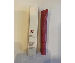 Clarins Pink Lipgloss Natural Lip Perfector Gloss 07 Toffee Pink Shimmer,BOXED