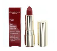 Clarins Red Lipstick Joli Rouge Velvet Matte Lip Colour 754V Deep Red Brand New