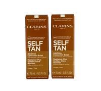 Clarins Self Tan Addition Concentre Eclat Viso 2 Pack 15ml