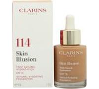 Clarins Skin Illusion Natural Hydrating Foundation SPF15 30ml - 114 Cappuccino