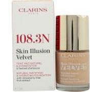 Clarins Skin Illusion Velvet Foundation 30ml - 108.3N