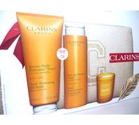CLARINS Tonic Gift Set Bath & Shower + Body Balm + Candle + Bag NEW + BOXED