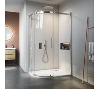 Clario Frameless Offset Quadrant Shower Enclosure 1200 x 900mm Right Hand