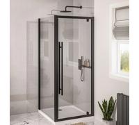 Clario Vantage 2000 Pivot Shower Door 760mm - Matt Black