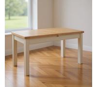 Clarion Dining Table - 4-8 Seater - 140cm-200cm - Butterfly Extending - Oak and Grey