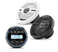 CLARION MARINE Pack Clarion, with BT CMM-10GR receiver and CMS-651-CWB speakers