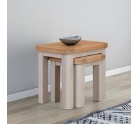 Clarion Nest of Tables - 2 - Oak and Grey
